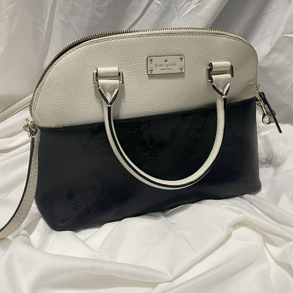 Kate Spade Black and White Satchel Crossbody